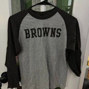 NFL Cleveland Browns Youth Raglan T-Shirt Size M (10/12)